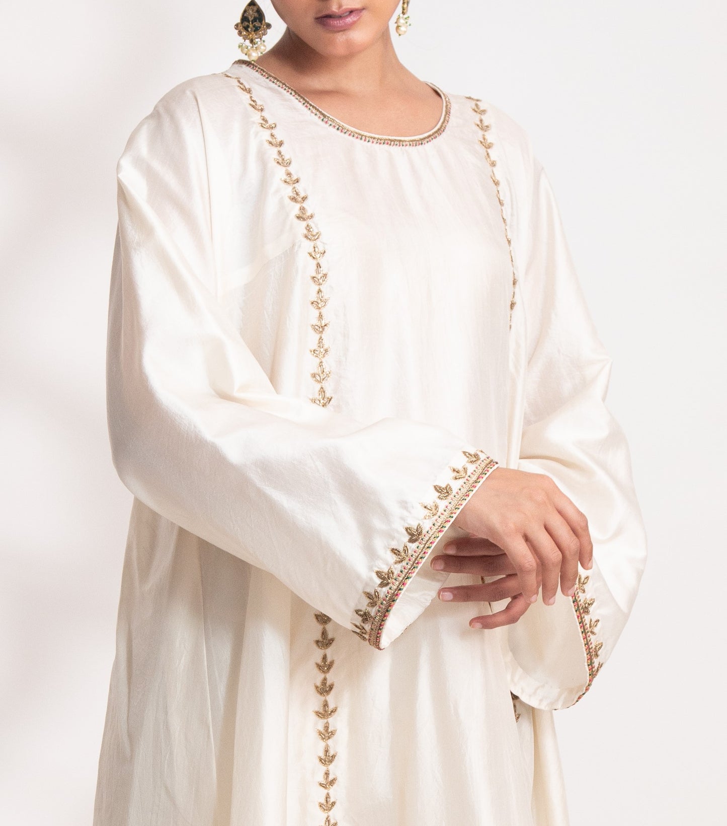 Kanak Kurta Set Ivory