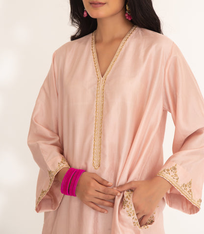 Satya Kurta Set Nude Pink