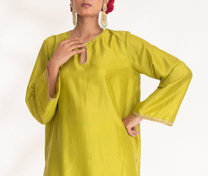 Aavya Kurta Set Mango Green