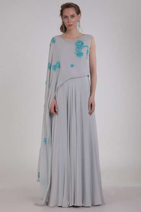 Orchid Gown Grey