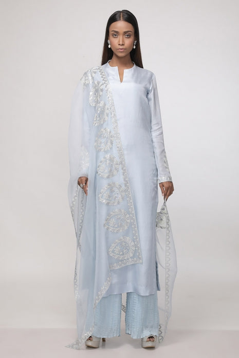 Bluebell Symphony Kurta Set (Powder Blue)