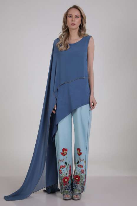 Tunic with Pant Blue