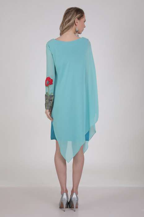 Lyered Tunic Teal and Aqua