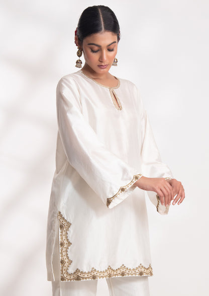 Lekha Kurta Set Ivory