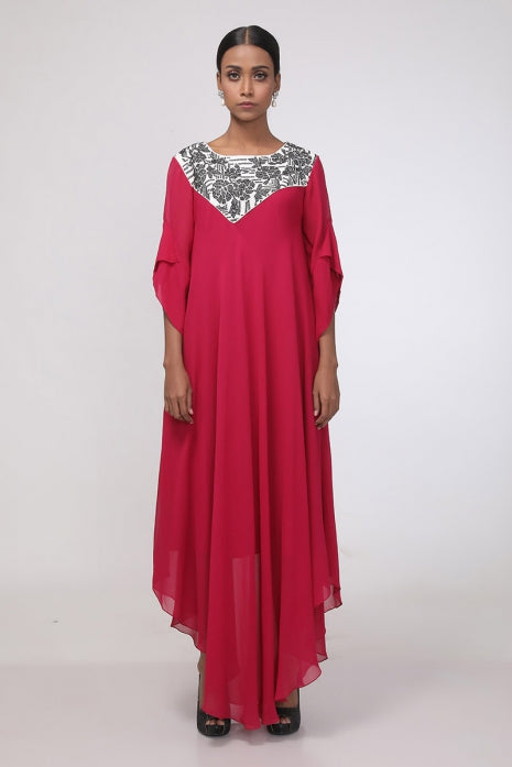 Elsie Tunic Wine and Ivory