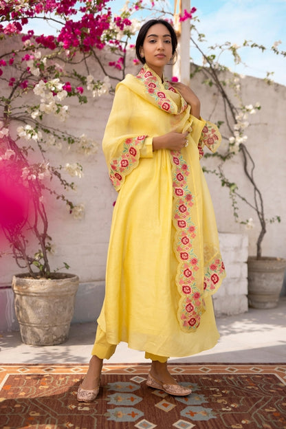 Yati Kurta Set Yellow