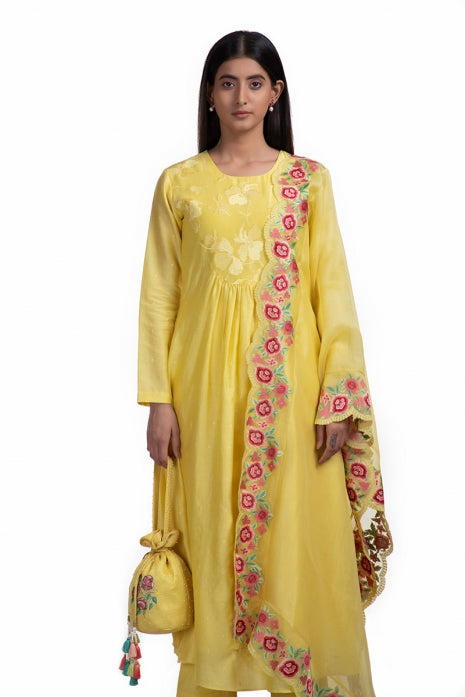 Yati Kurta Set Yellow