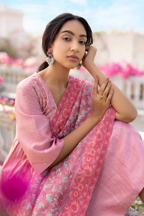 Amrita Kurta Set Rose Pink