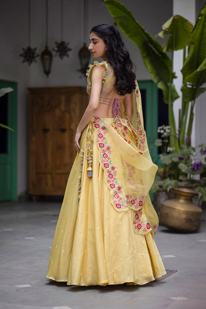 Sunheri Lehenga Set Yellow