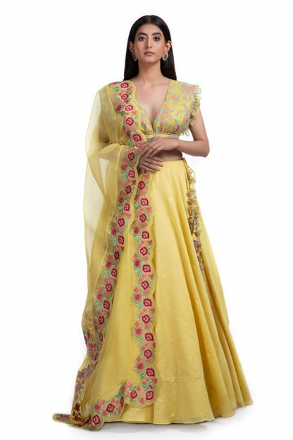 Sunheri Lehenga Set Yellow