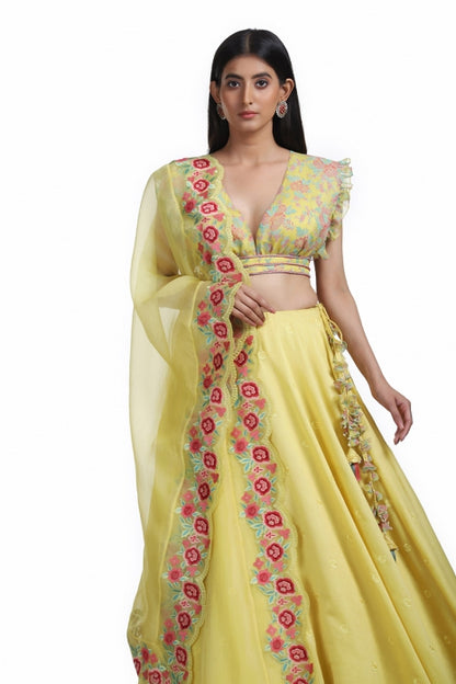 Sunheri Lehenga Set Yellow