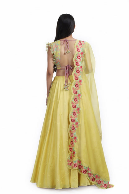 Sunheri Lehenga Set Yellow