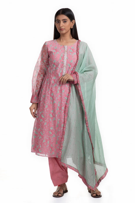 Raima Kurta Set Pink and Mint