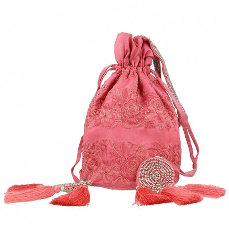 Rose Pink Potli Rose Pink