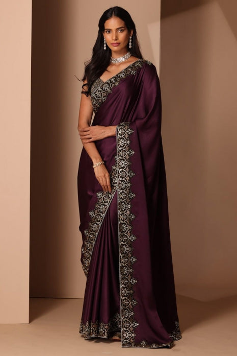 Divya Saree Wine