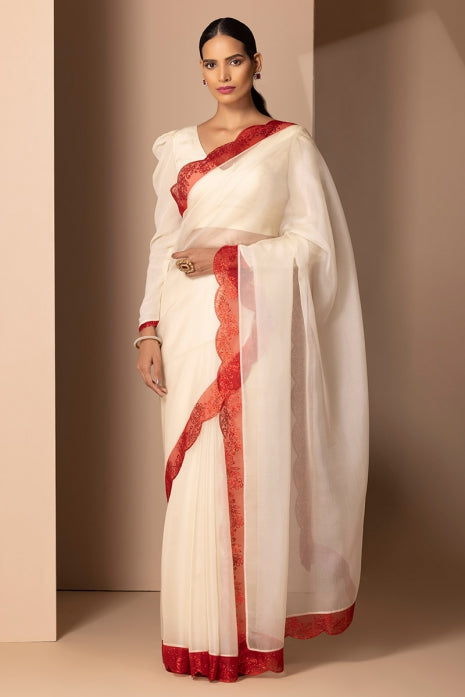 Srija Saree Off white