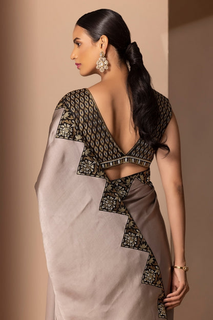 Tridha Saree Grey