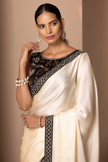 Ribhya Saree Cream