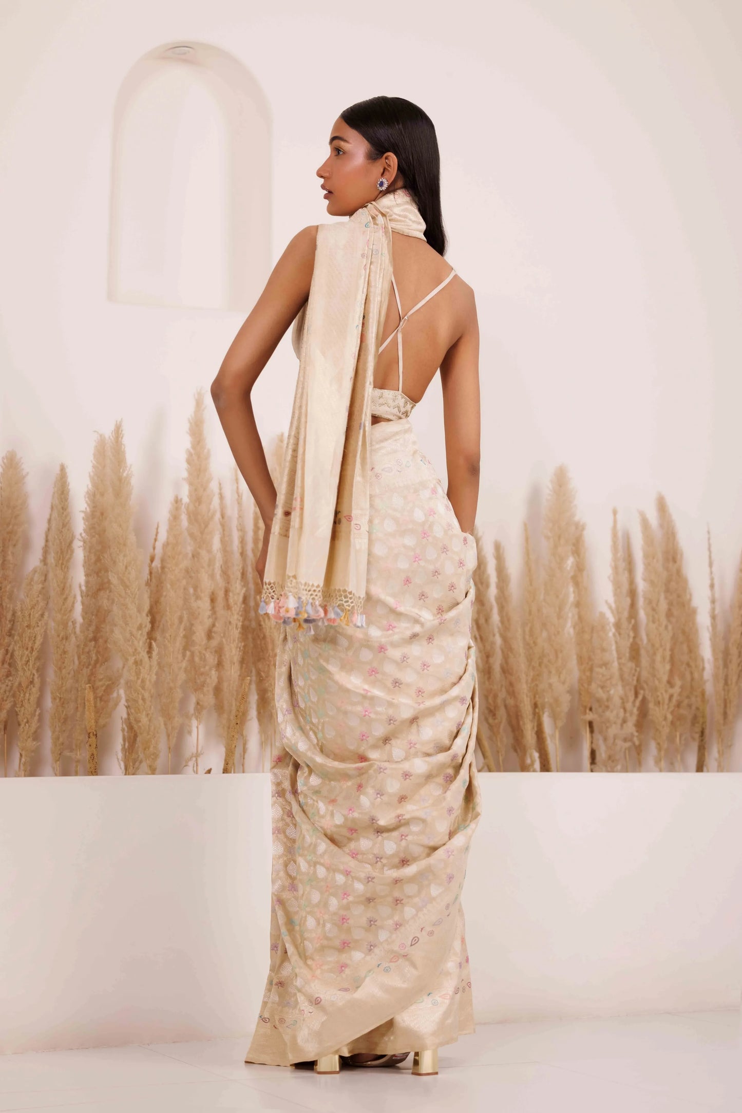 Falguni Saree Ivory