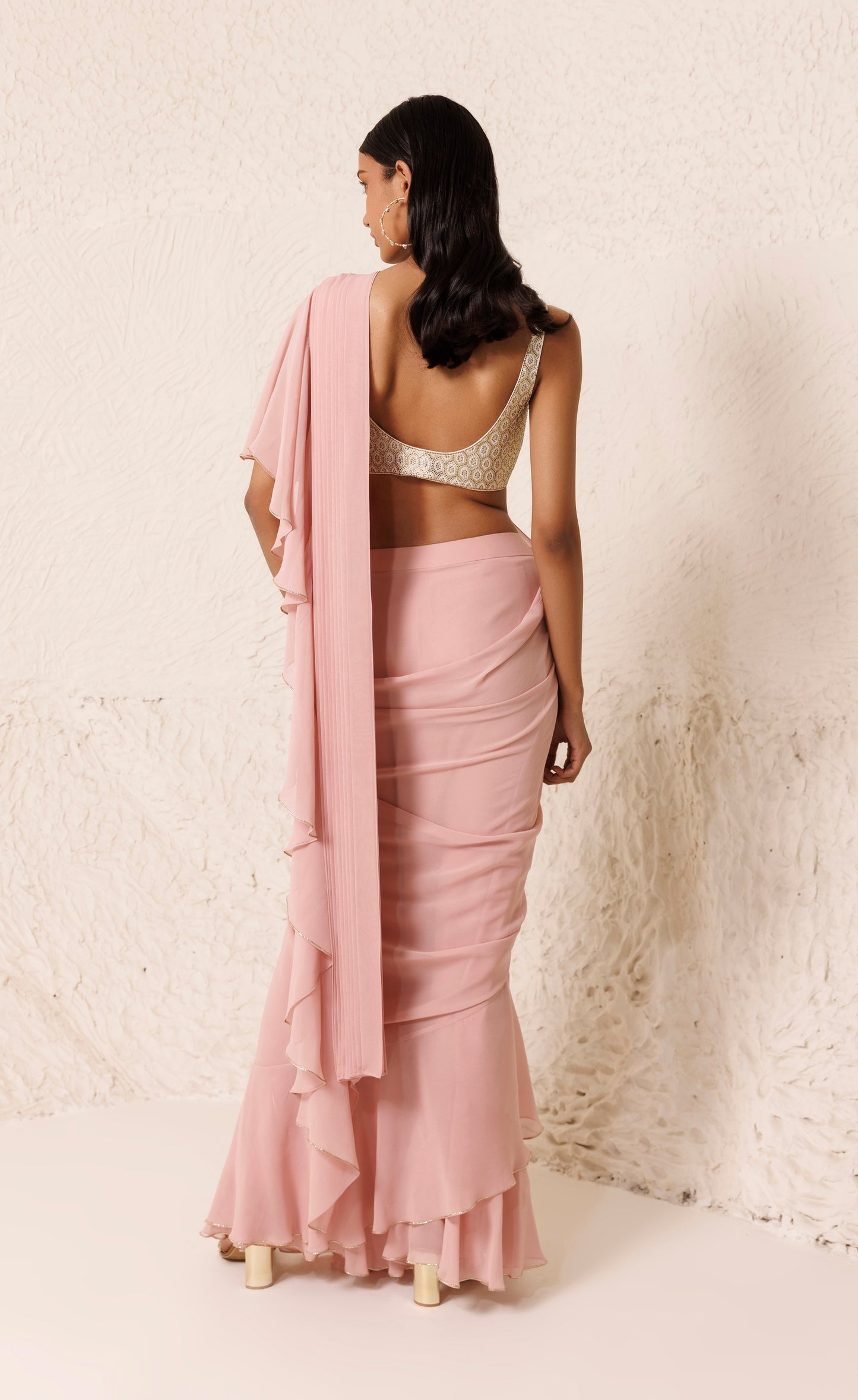 Roseate Saree Dusty Pink