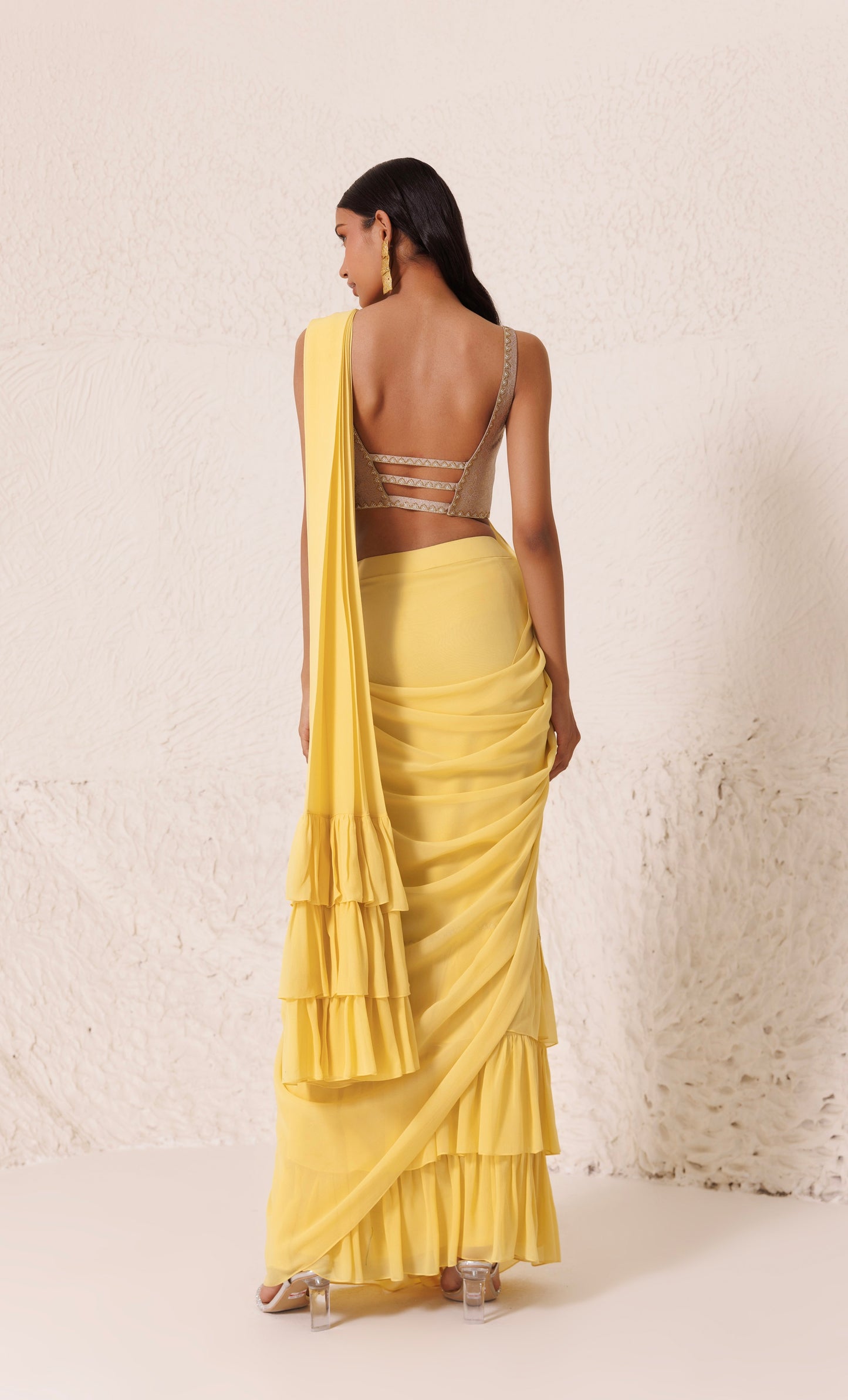 Mellow Yellow Saree Yellow