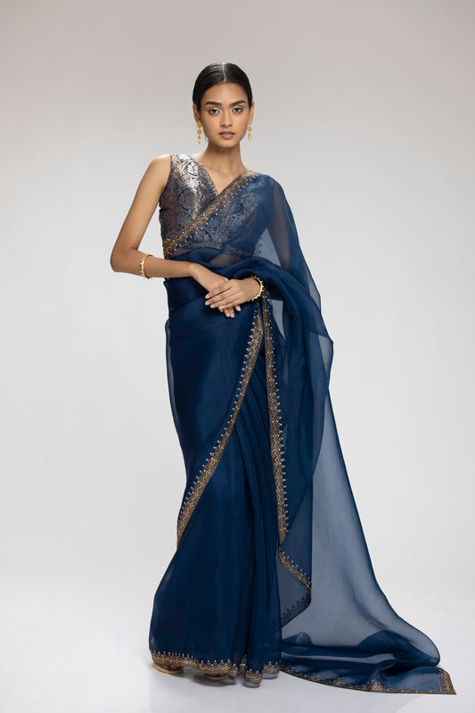 Lapis Saree Blue