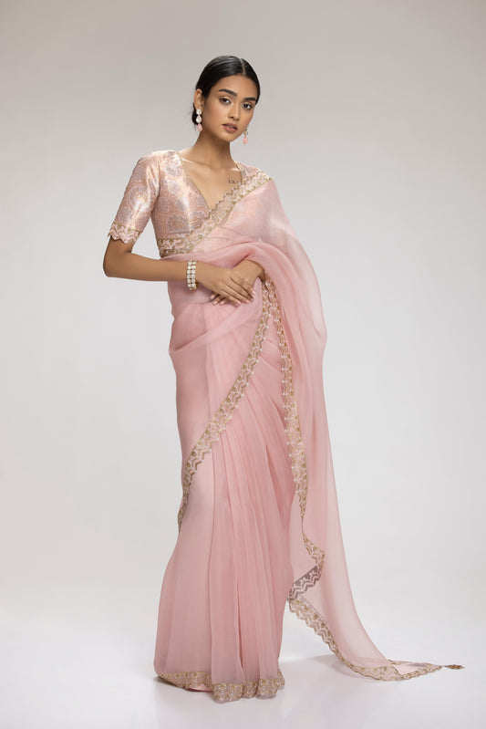 Coral Saree Pink