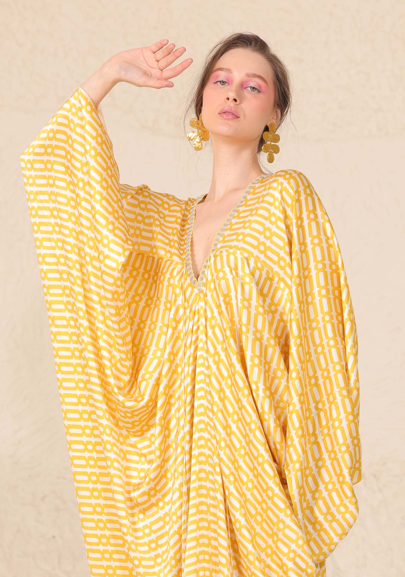 Mellifluous Kaftan Yellow