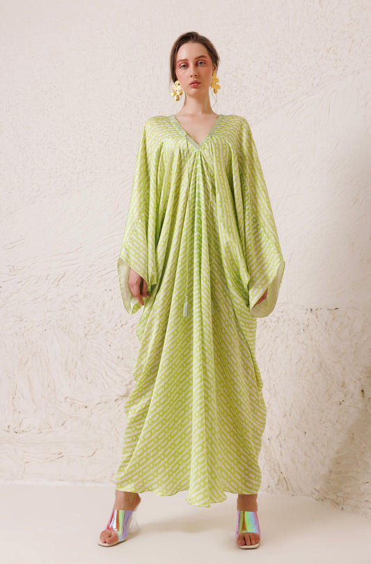 Lush Green Kaftan Lime Green