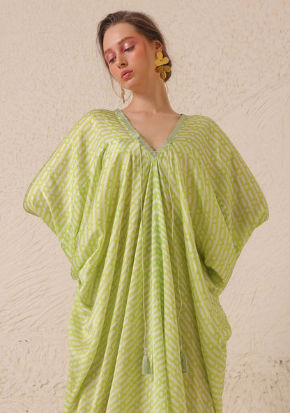 Lush Green Kaftan Lime Green