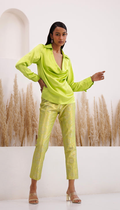 Rania Co-ord Set Lime Green