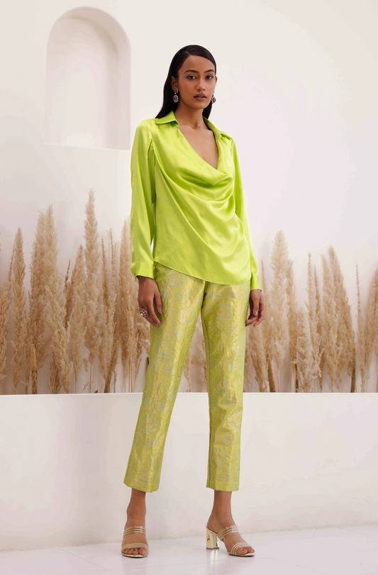 Rania Co-ord Set Lime Green