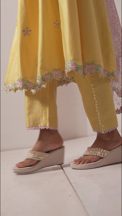 Aria Kurta Yellow